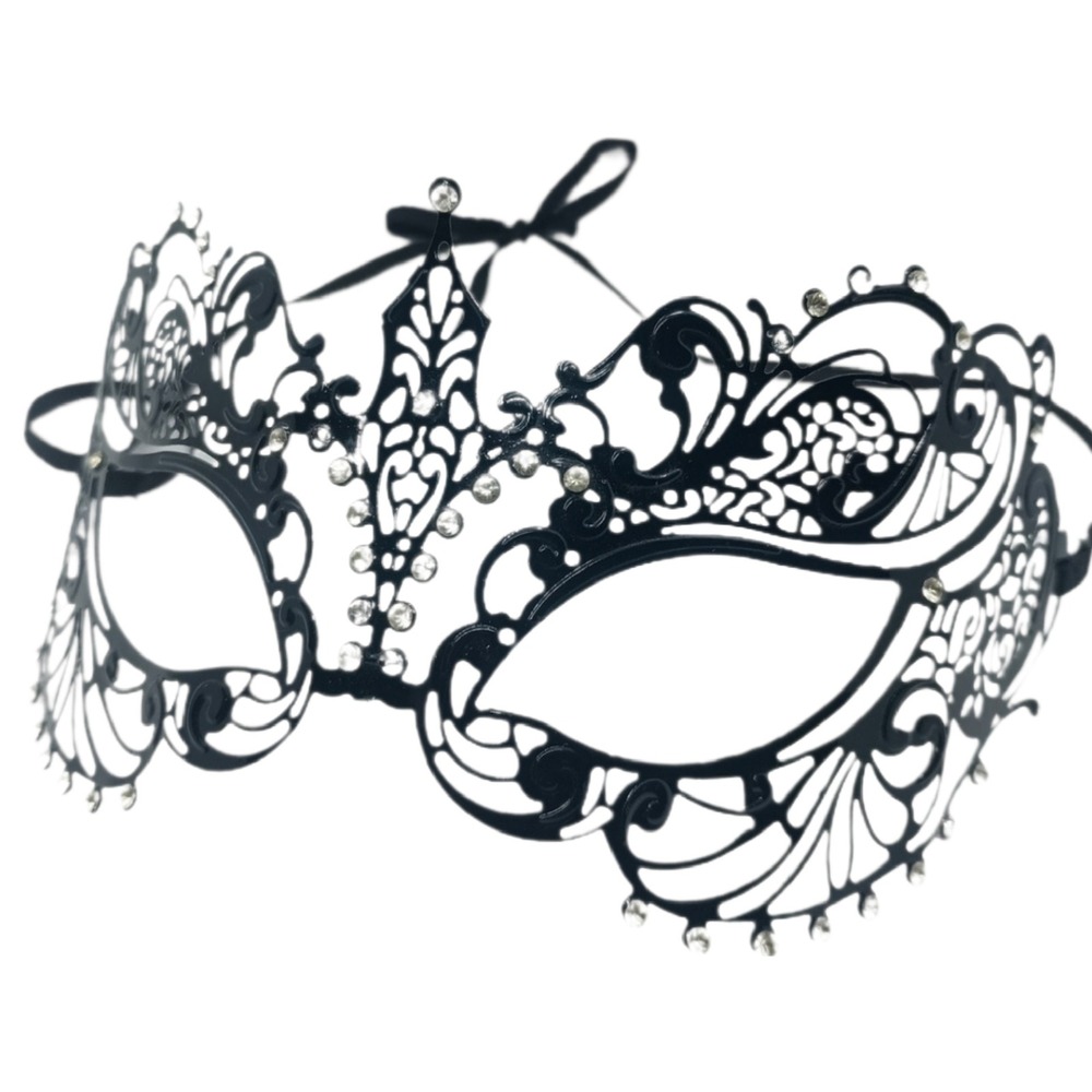 Metal and Crystal Masquerade Ball Mask SKUJ078